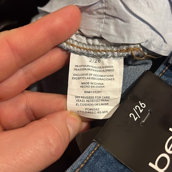 Bebe Blue Denim shorts. NWT. See 2/26. - Picture 5 of 6